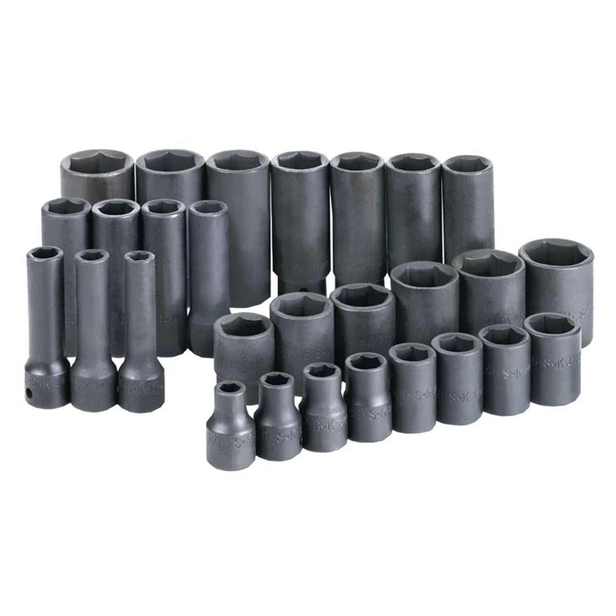 (image for) 1/2 Inch Drive 6 Pt Std & Deep Impact Socket Set - 28 Pc