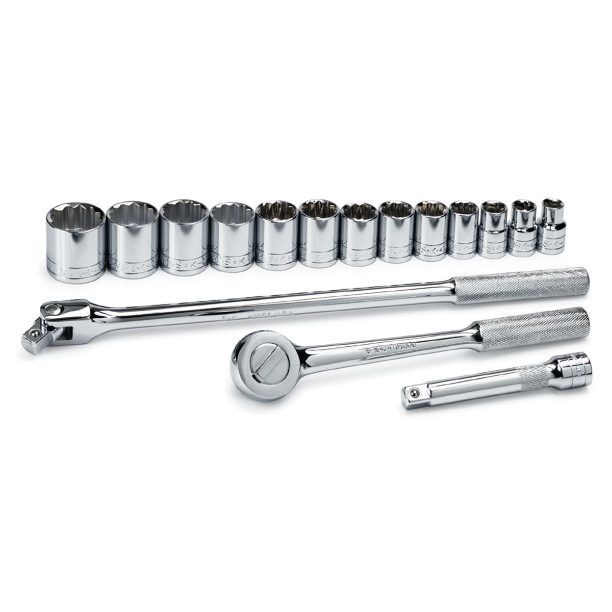 1/2 In Dr Fractional Professional Socket Set - 16-Pc