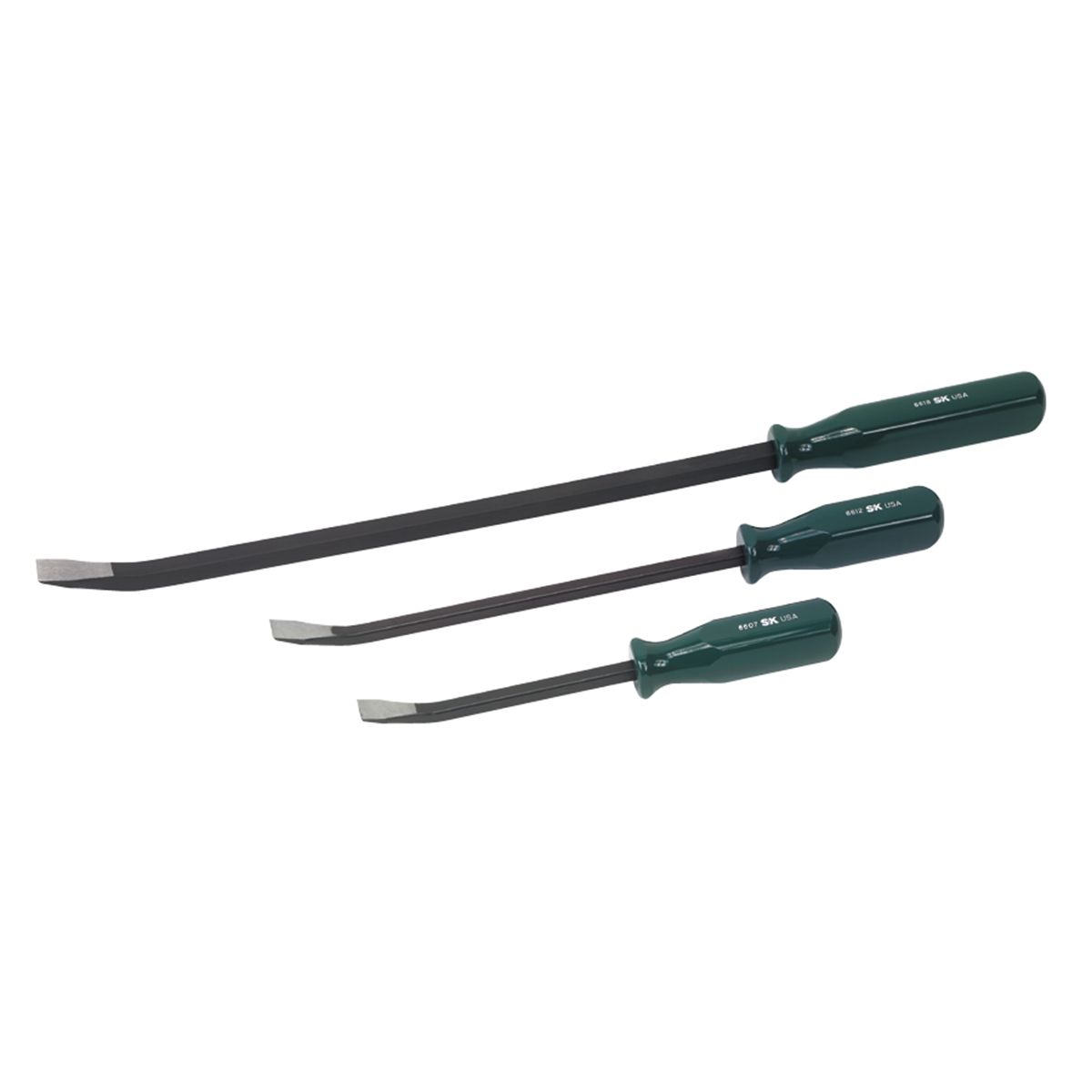 Bent End Pry Bar Set w/ Handles - 3-Pc