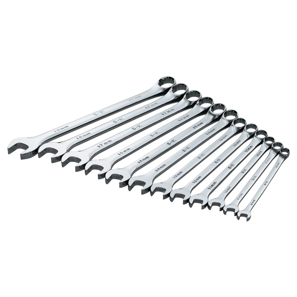 (image for) SuperKrome(R) 12 Pt Metric Long Pattern Combination Wrench Set -