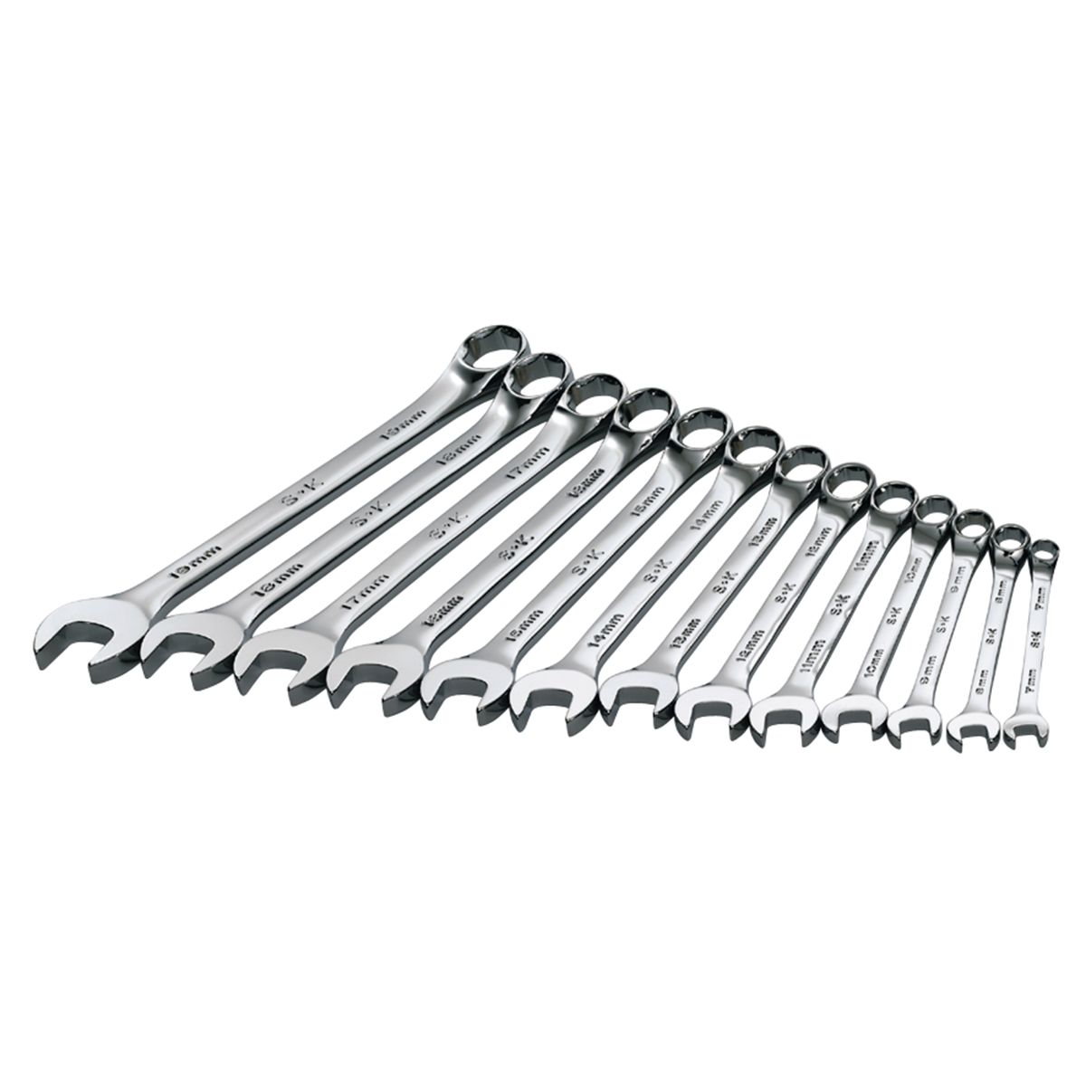 SuperKrome(R) 6 Pt Metric Combination Wrench Set - 13 Piece