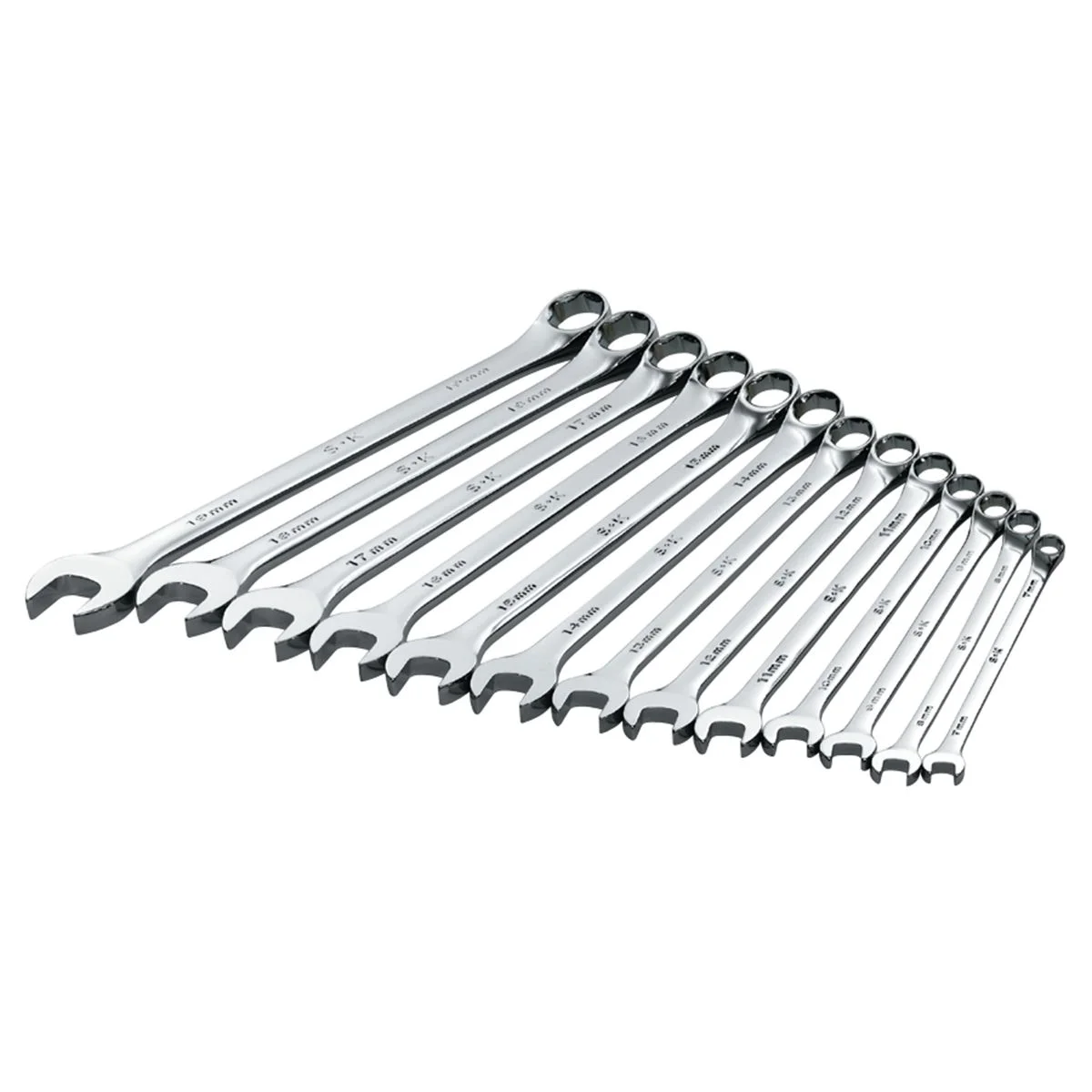(image for) SuperKrome(R) 6 Pt Metric Long Pattern Combination Wrench Set -