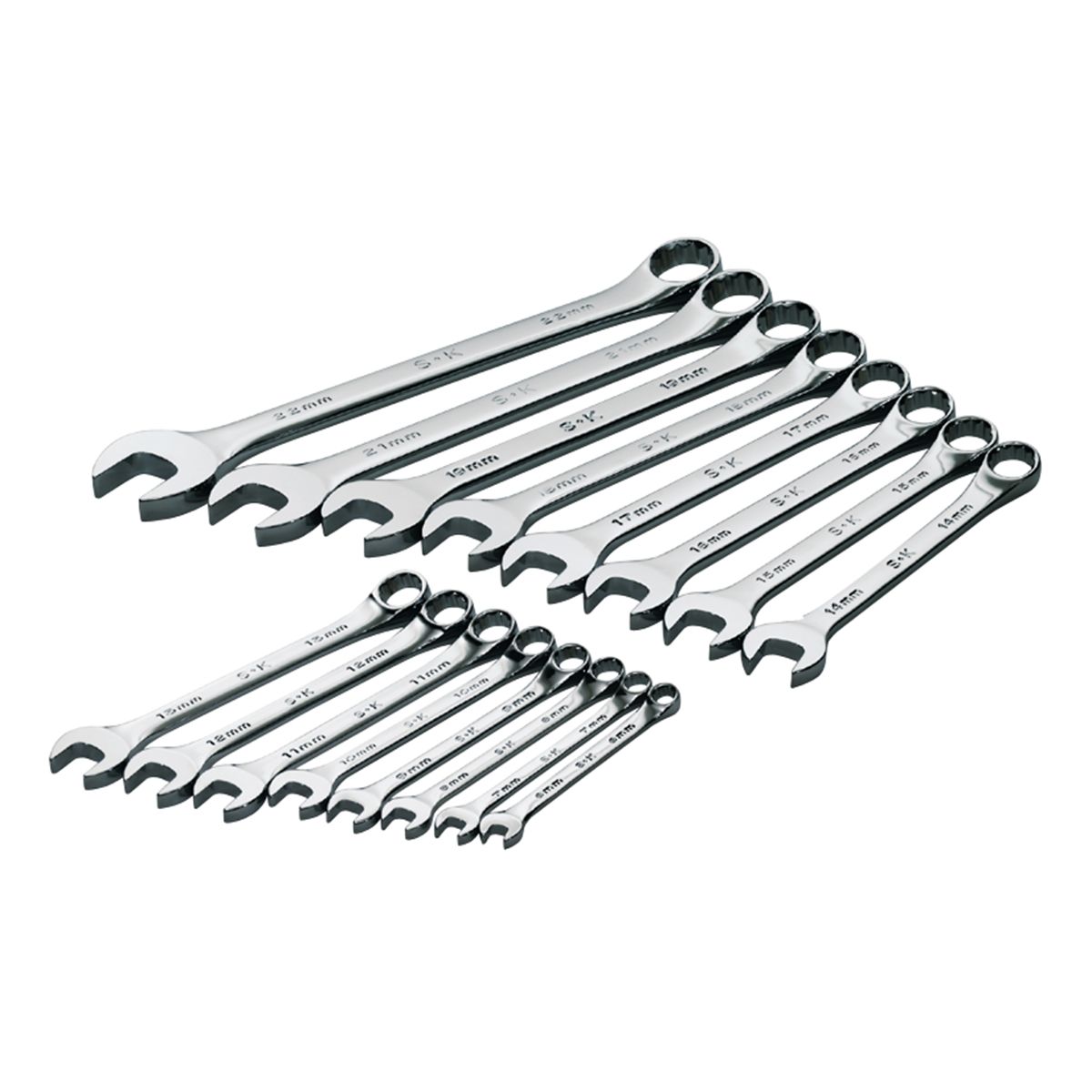 16-Pc SuperKrome(R) Metric Combo Wrench Set