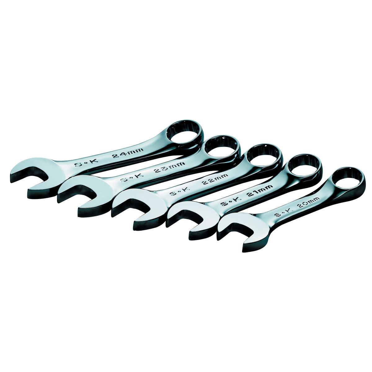 5-Pc SuperKrome(R) Short Pattern Metric Combo Wrench Topper Set