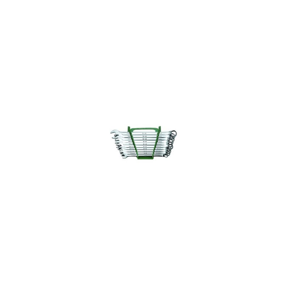 Metric Long Pattern Combo Wrench Set - 10-Pc