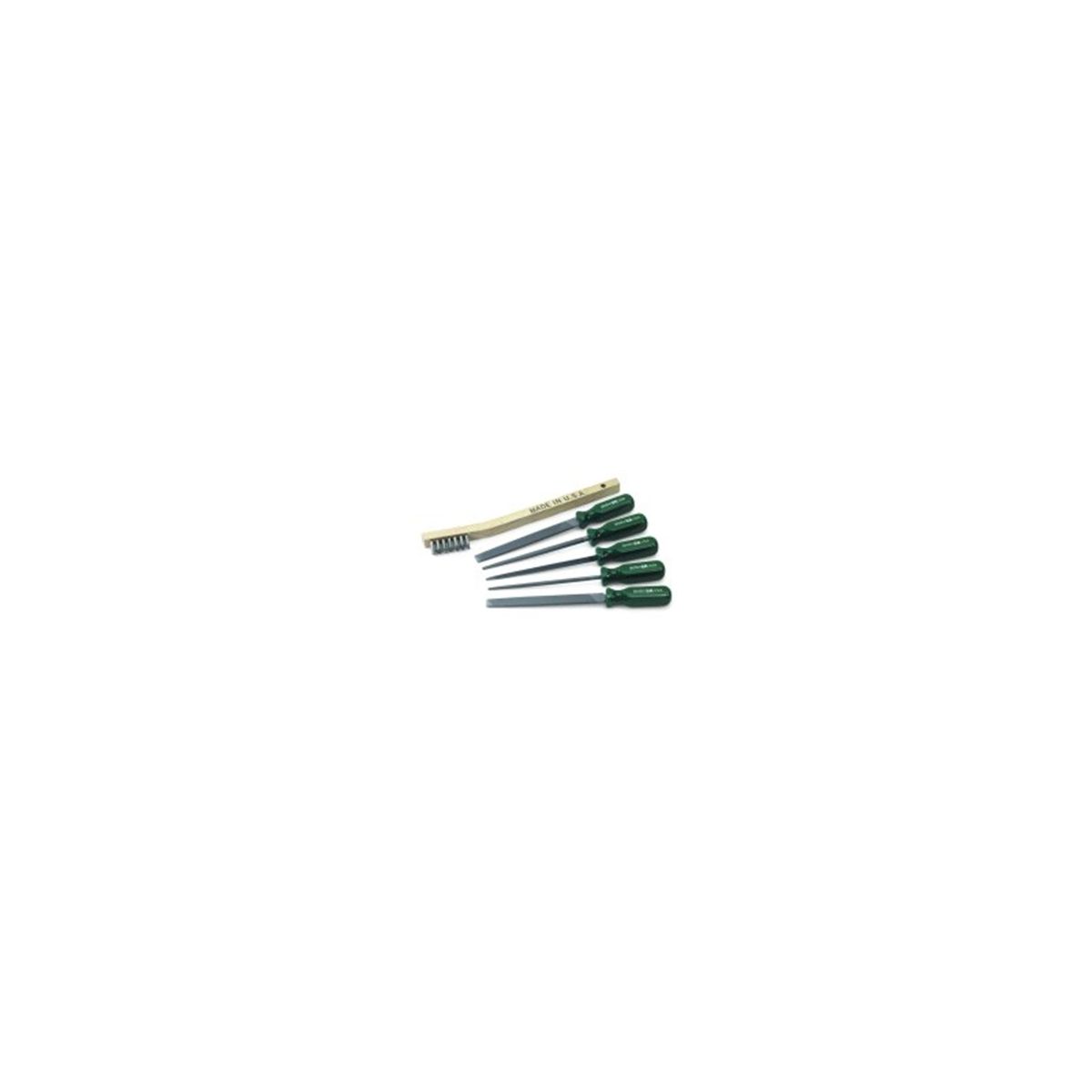 File Set - 6 Piece Mini w/ Wire Brush