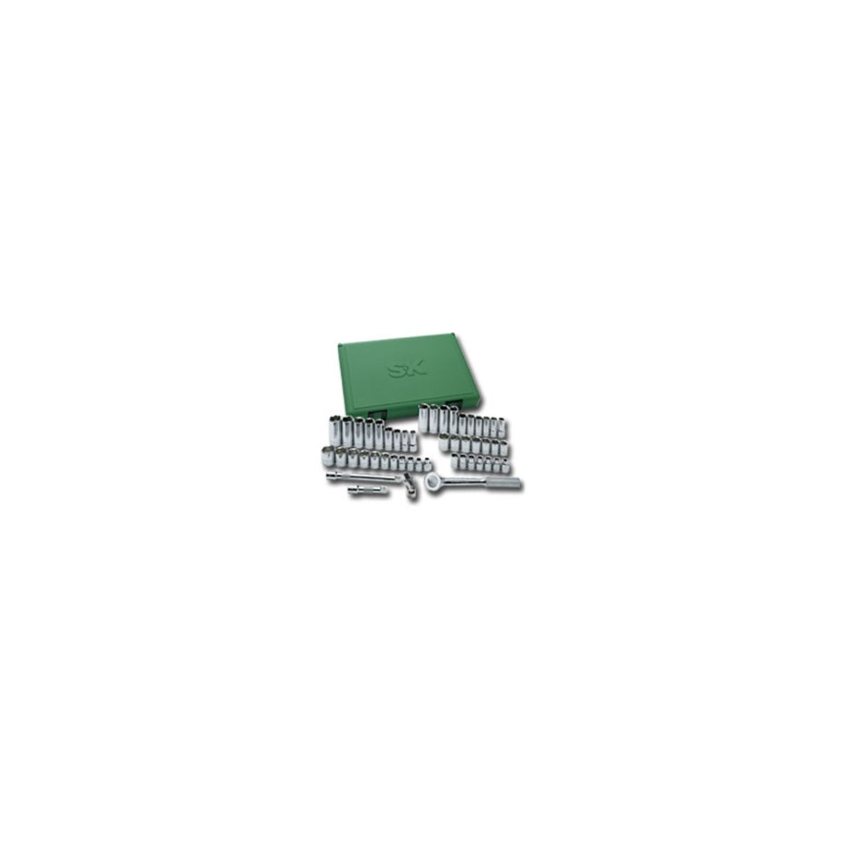 3/8 In Dr Socket Set - SAE/Metric - 6-Pt - 48-Pc