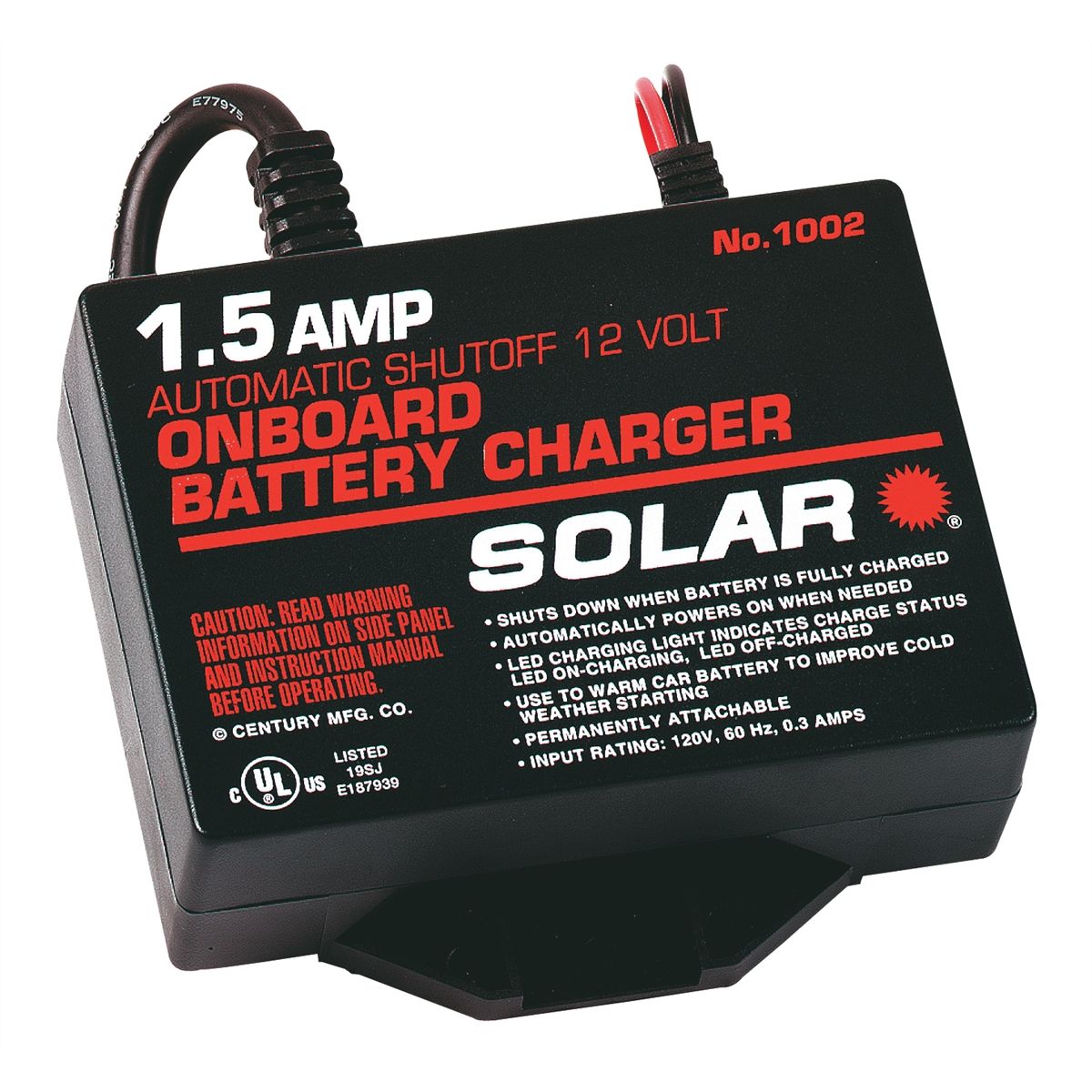 marxistisk rim Hvad 1.5 Amp 12 Volt Automatic On-Board Trickle Charger | Solar | 1002