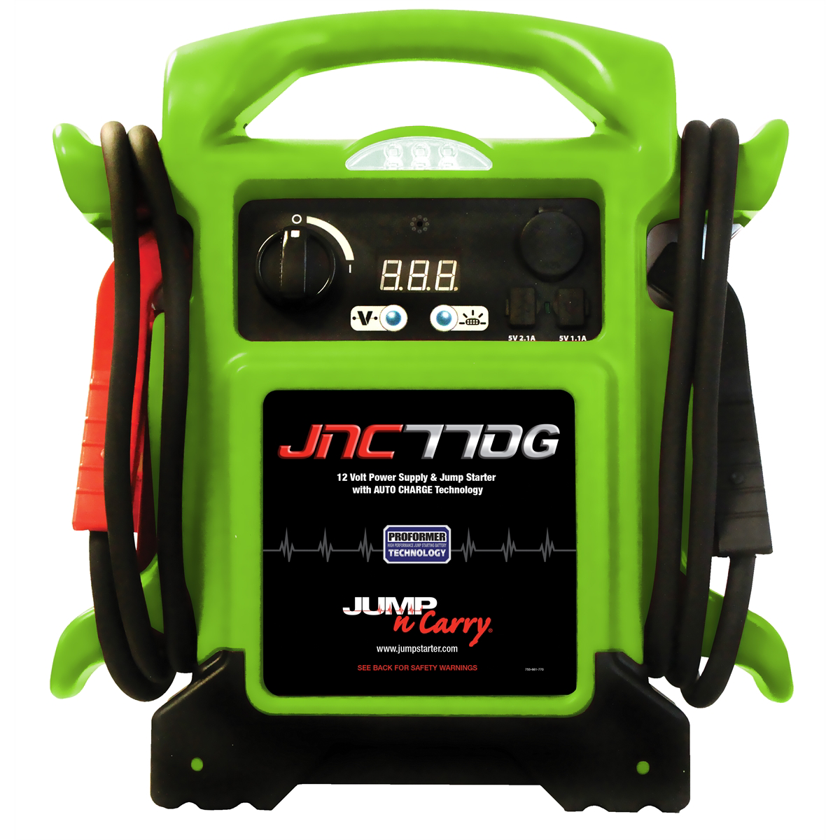 Jump N Carry 12V Jump Starter Heavy Duty Truck Booster Pack 1700 Amp Power  Unit