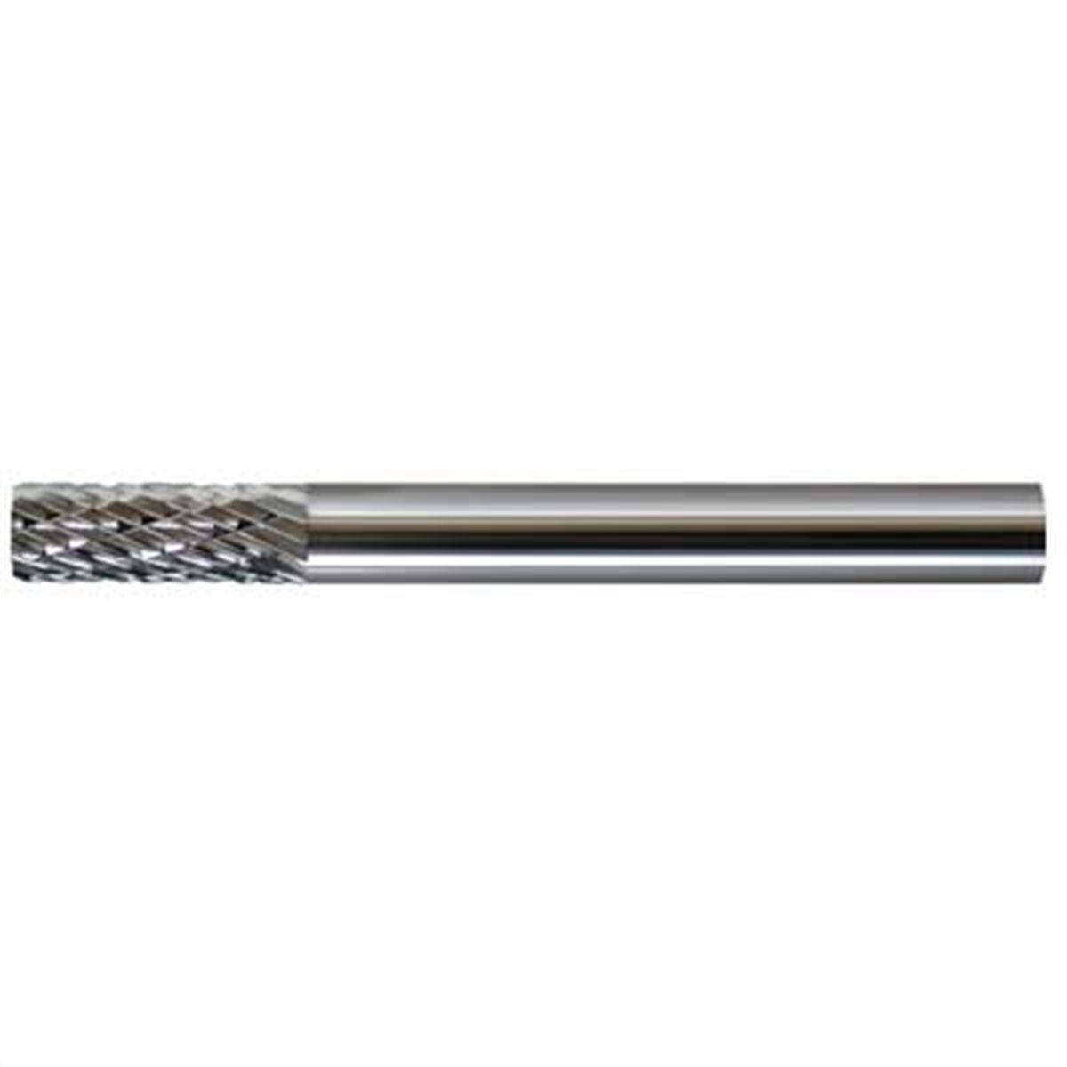 Carbide Bur - Aluma-Cut Cylinder. 1/2" Diameter x 1" x 1/4" Shan