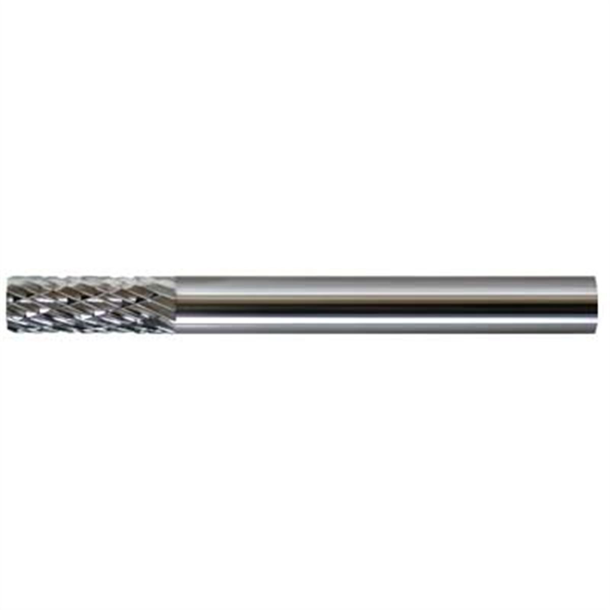 Carbide Bur - Aluma-Cut Cylinder. 1/2" Diameter x 1" x 1/4" Shan