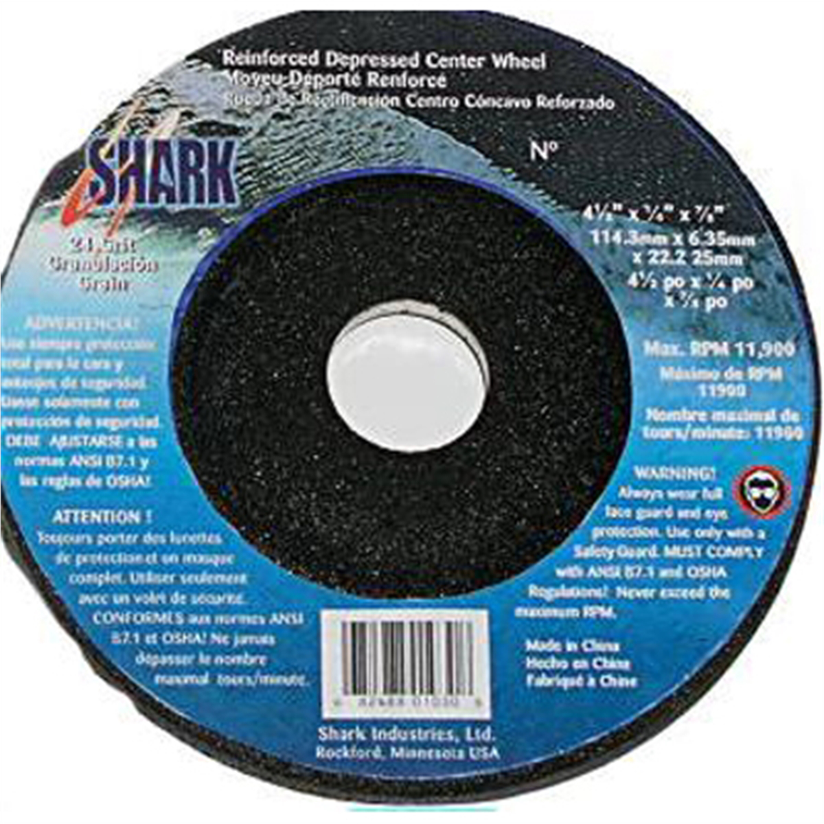 2" Dep Ctr Wheel 80 Grit 5pk