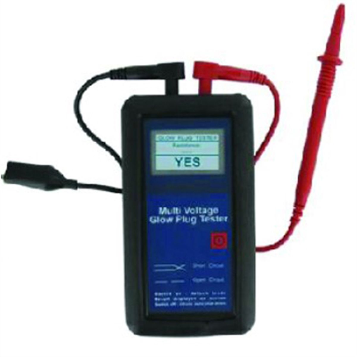Multi-voltage glow plug tester
