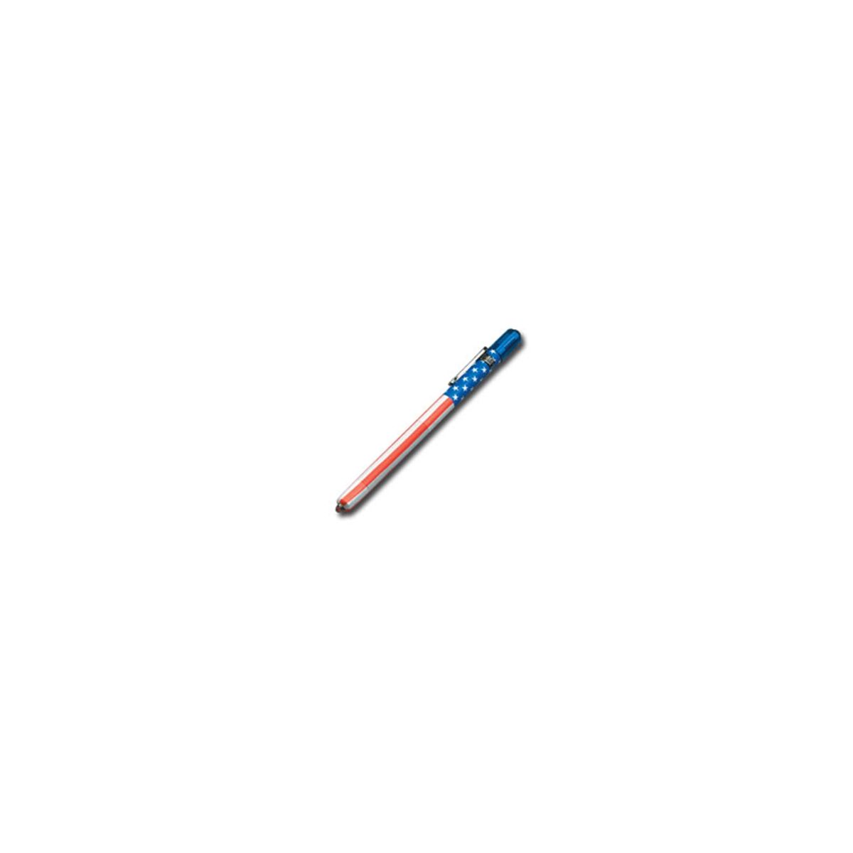 US Flag Stylus 3-Cell White LED Flashlight