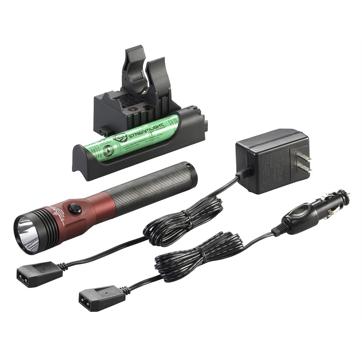 Stinger LED HL Rechargeable Flashlight 120/DC, PiggyBack Holder