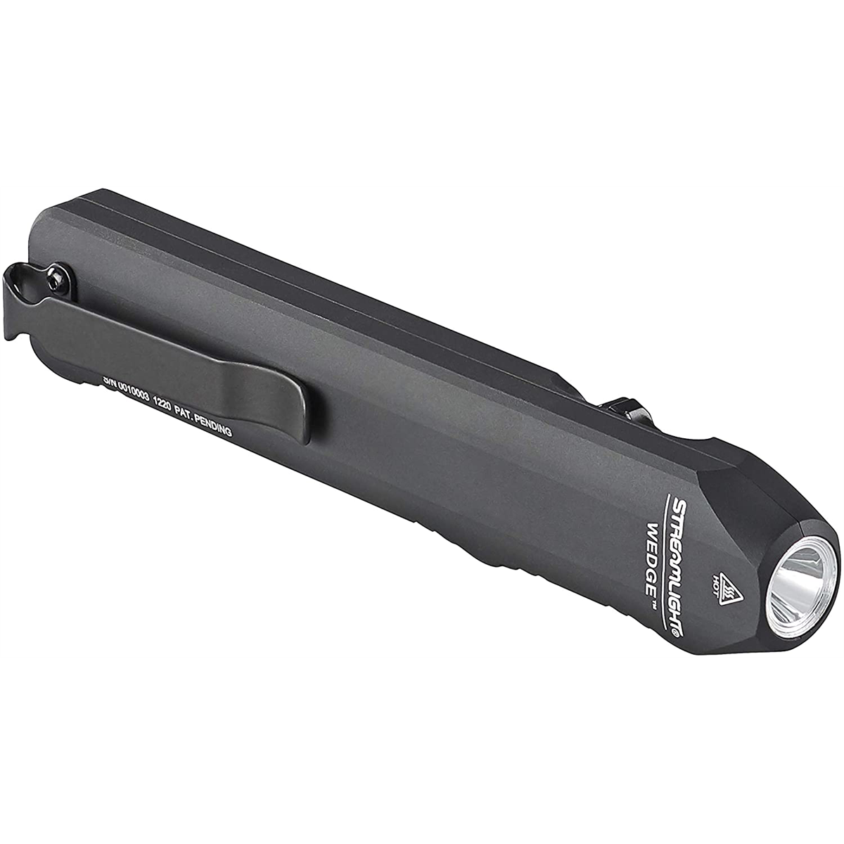 Wedge Slim Everyday Carry Flashlight, Black