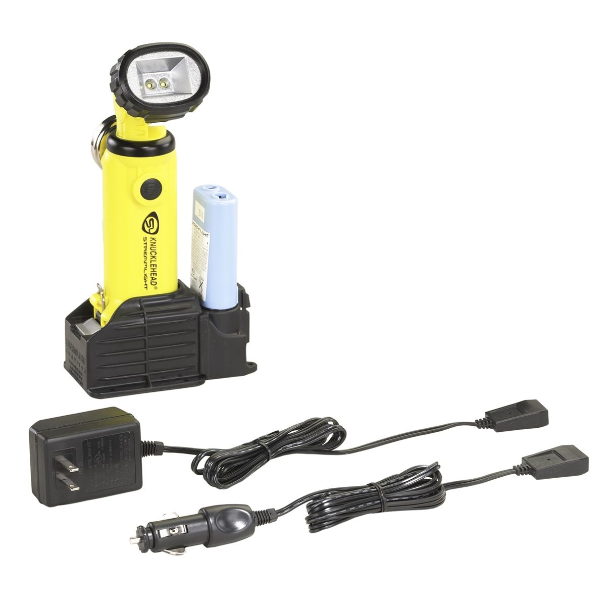 Knucklehead 120V AC/DC PiggyBack Rechargeable Worklight Yellow