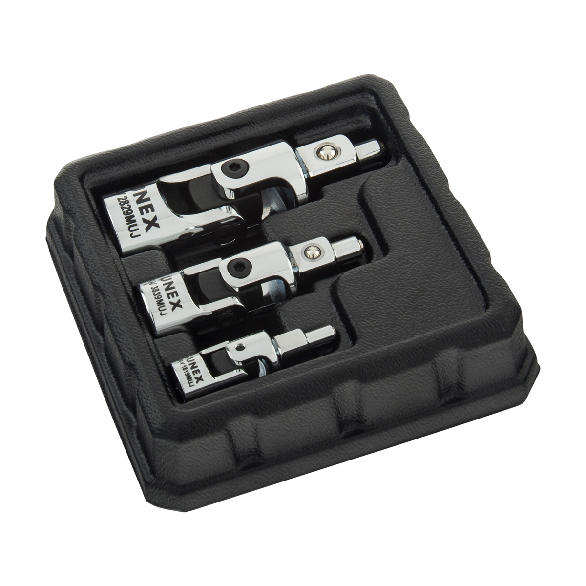 3PC 1/4\", 3/8\", 1/2\" Dr Chrome Mag Uni Joint Set