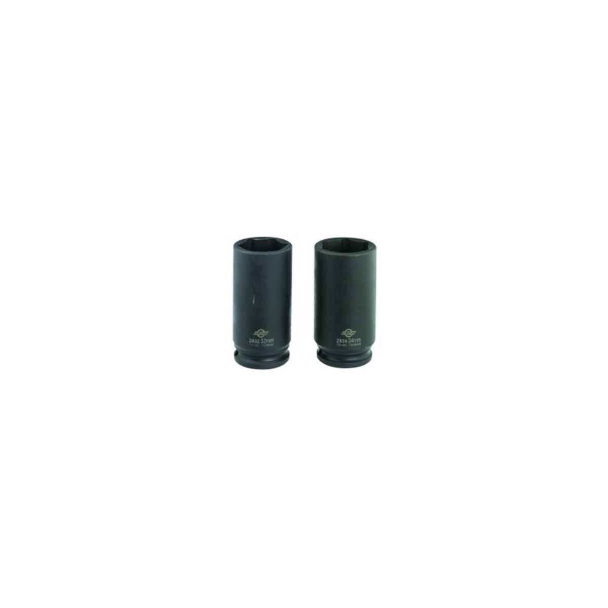 1/2 In Dr Spindle Nut Socket Set, 6 Pt, 32mm, 34mm