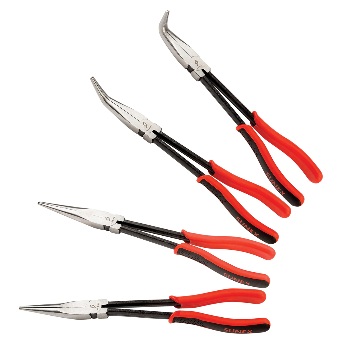 4PC 11" NEEDLE NOSE PLIERS