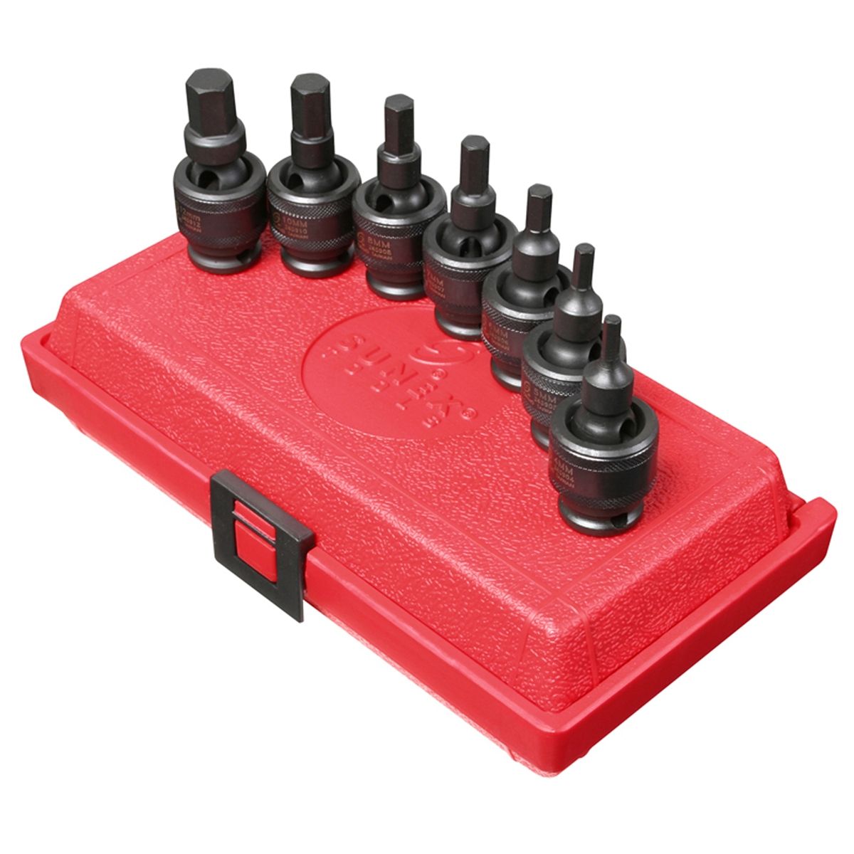 3/8" Drive 7 Piece Universal Metric Hex Bit Driver Set