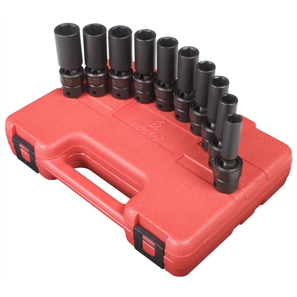 3/8 Inch Drive 6 Pt Deep Metric Universal Swivel Impact Socket S