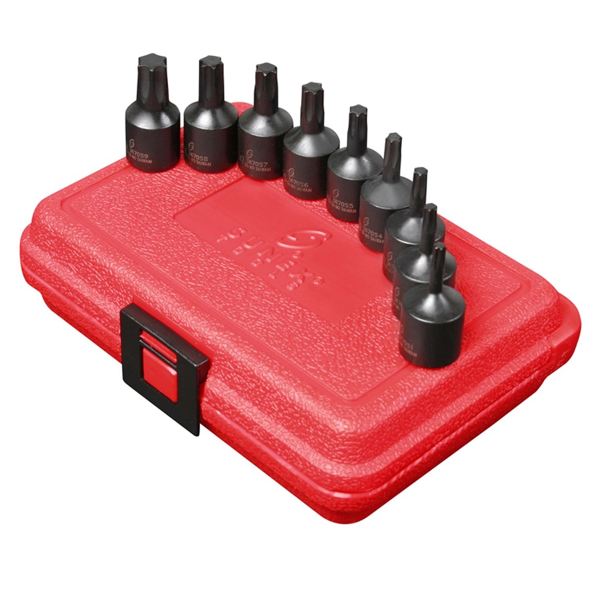 3/8" Drive 9 Piece Internal Torx Impact Driver Set