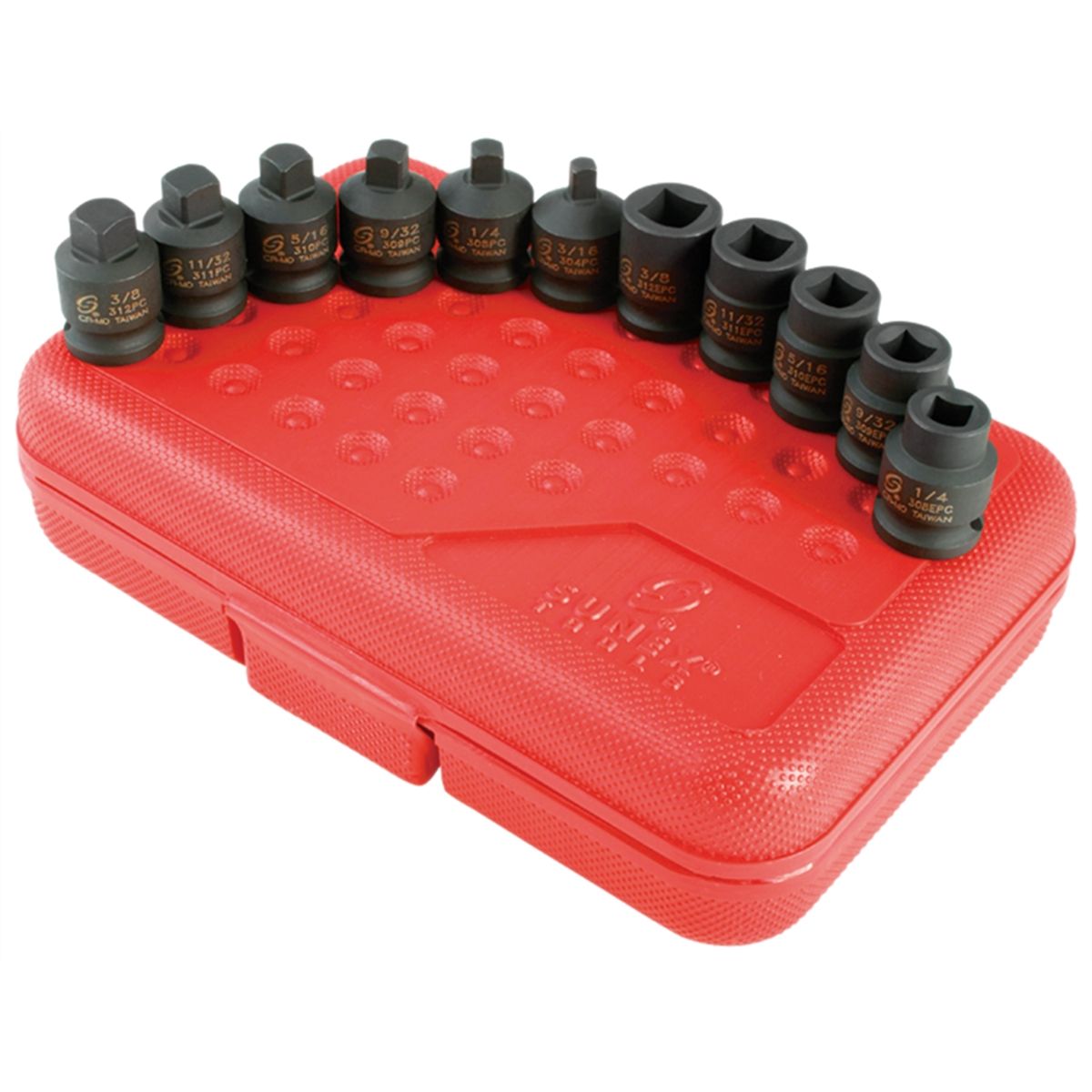 3/8" Drive Pipe Plug Socket, 11 Piece