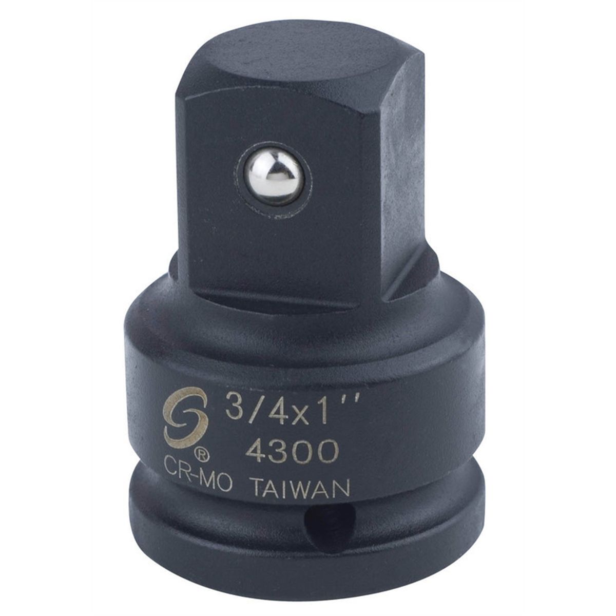 Adaptateur Douille 3/4" à 1/2" - Acier Chrome-Moly, Phosphate Noir, Pour Clé à Choc, Réduction D'embout