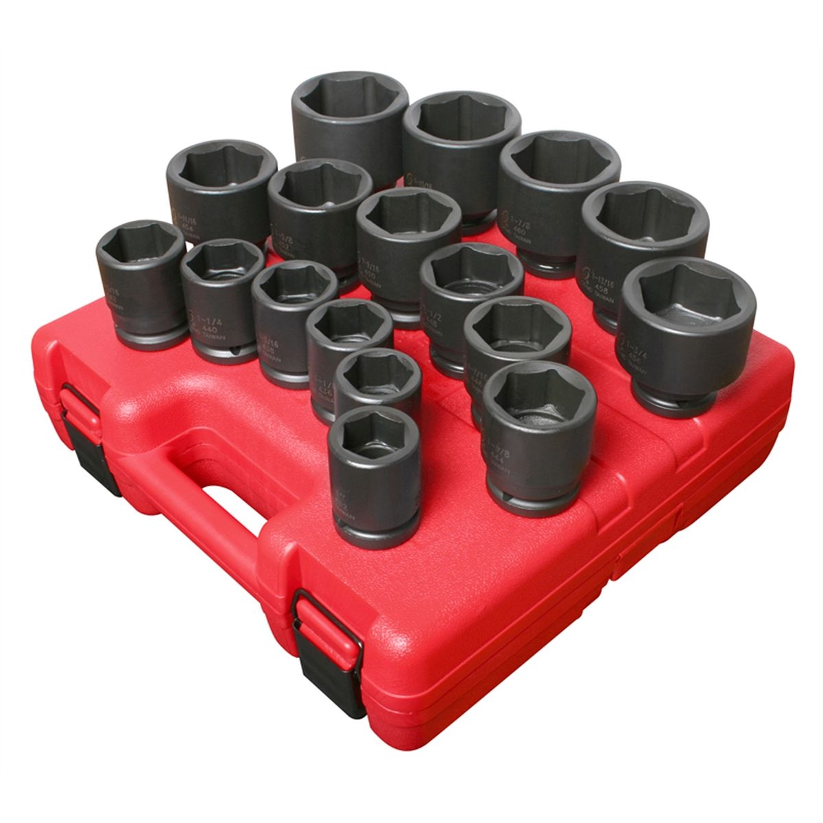 Sunex 4683 3/4 In Drive Fractional Heavy Duty Impact Socket Set