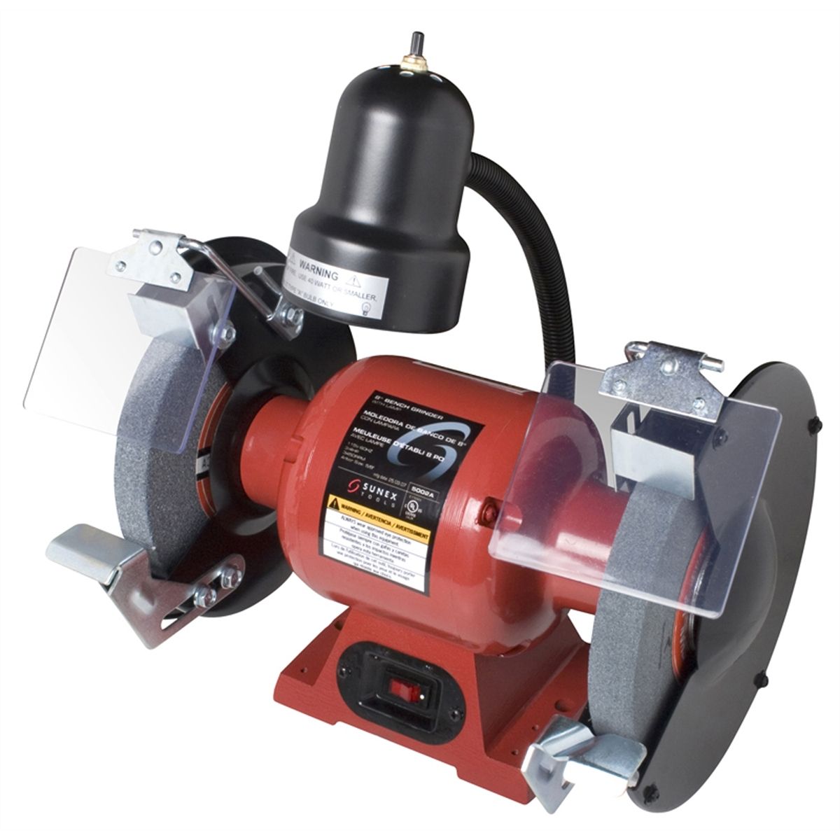 8\" Bench Grinder with Light