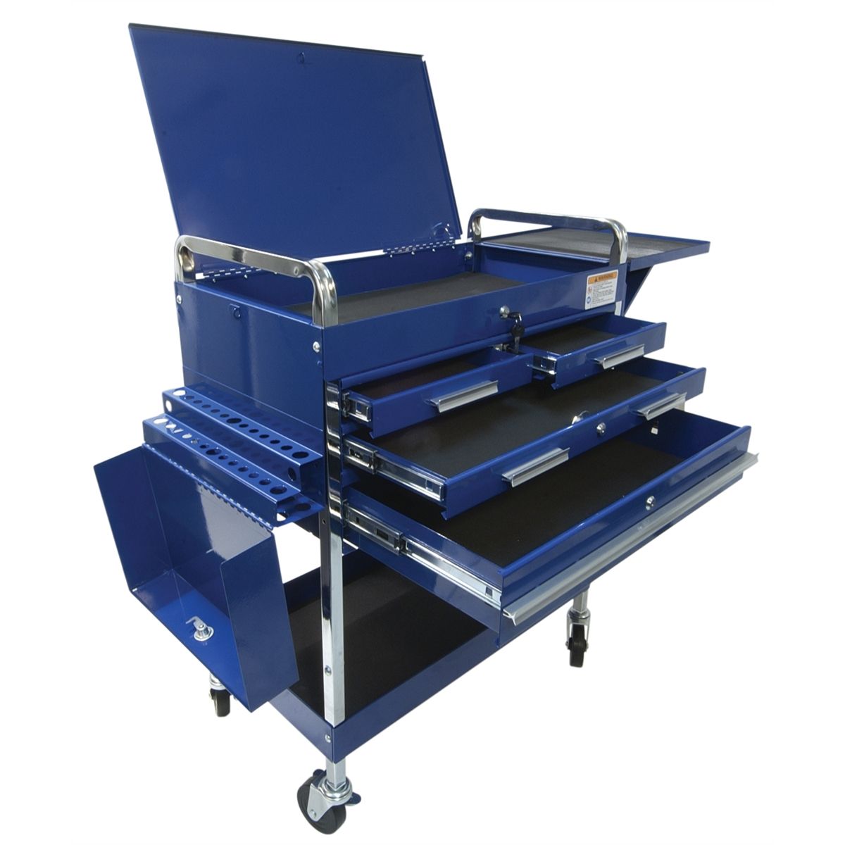 Deluxe Service Cart Blue Sunex International 8013ABLDLX