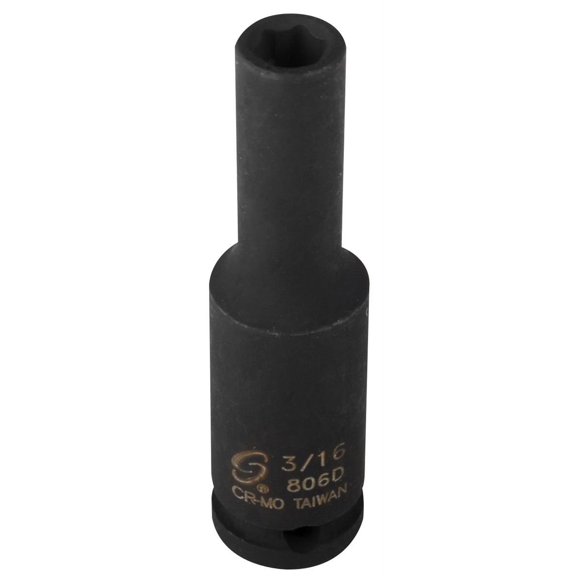 1/4 Inch Drive 6 Pt Fractional SAE Deep Impact Socket 3/16 Inch