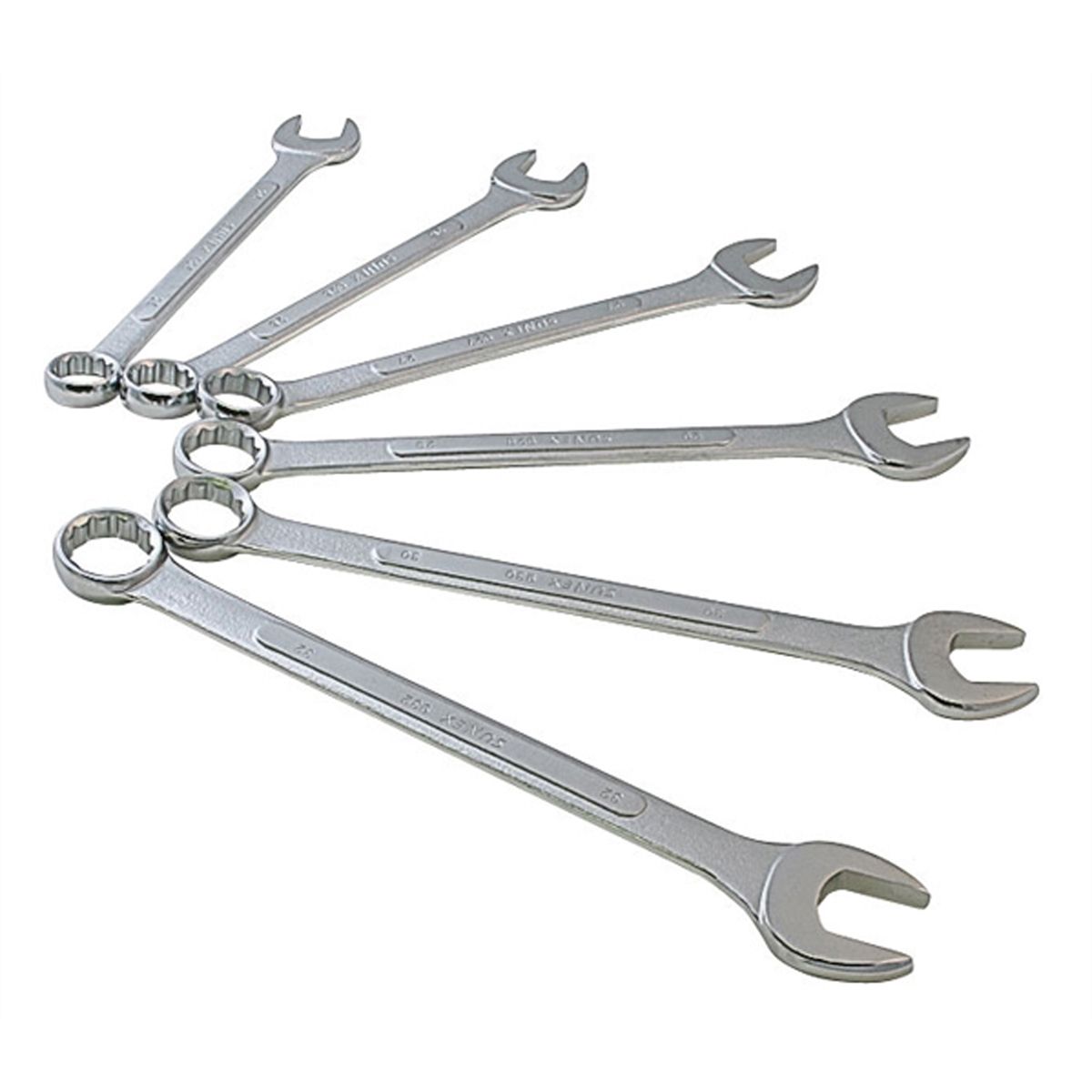 Raised Panel Combination Wrench Set Sunex International 9606M