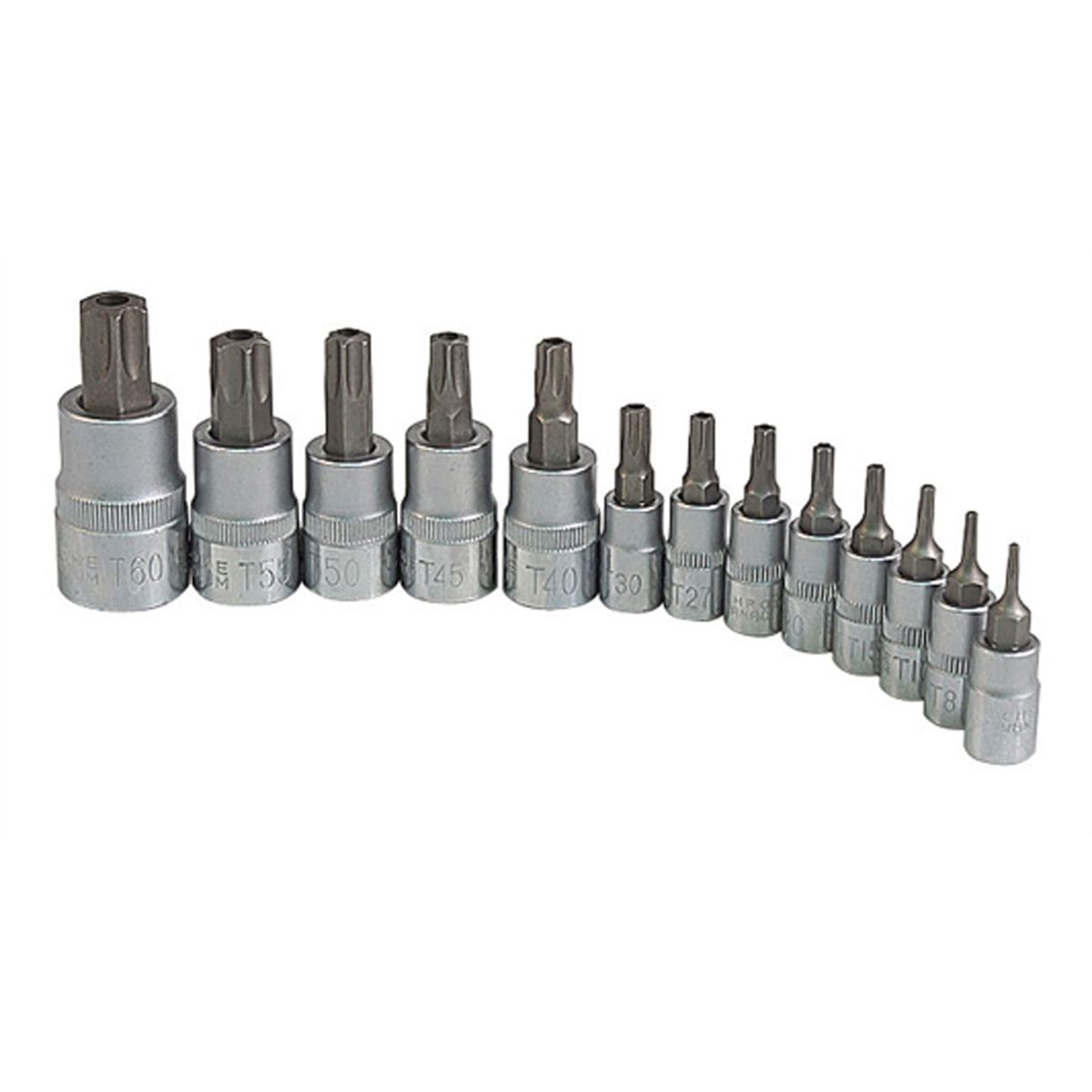 TAMPERPROOF STAR SOCKET SET, 13 PC.