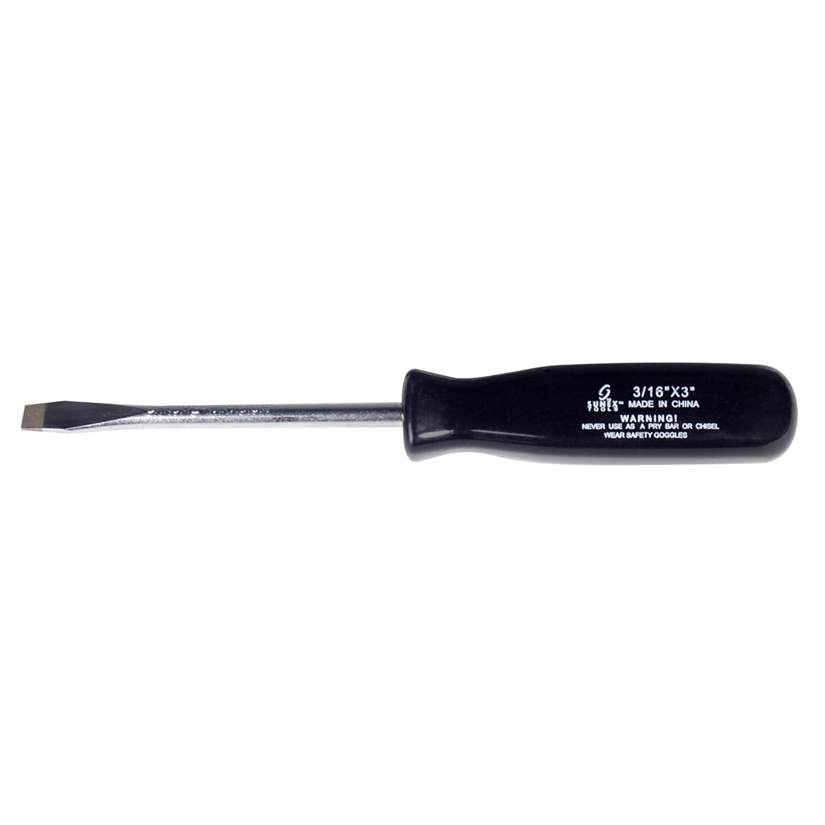 3/16\" x 3\" Black Screwdriver