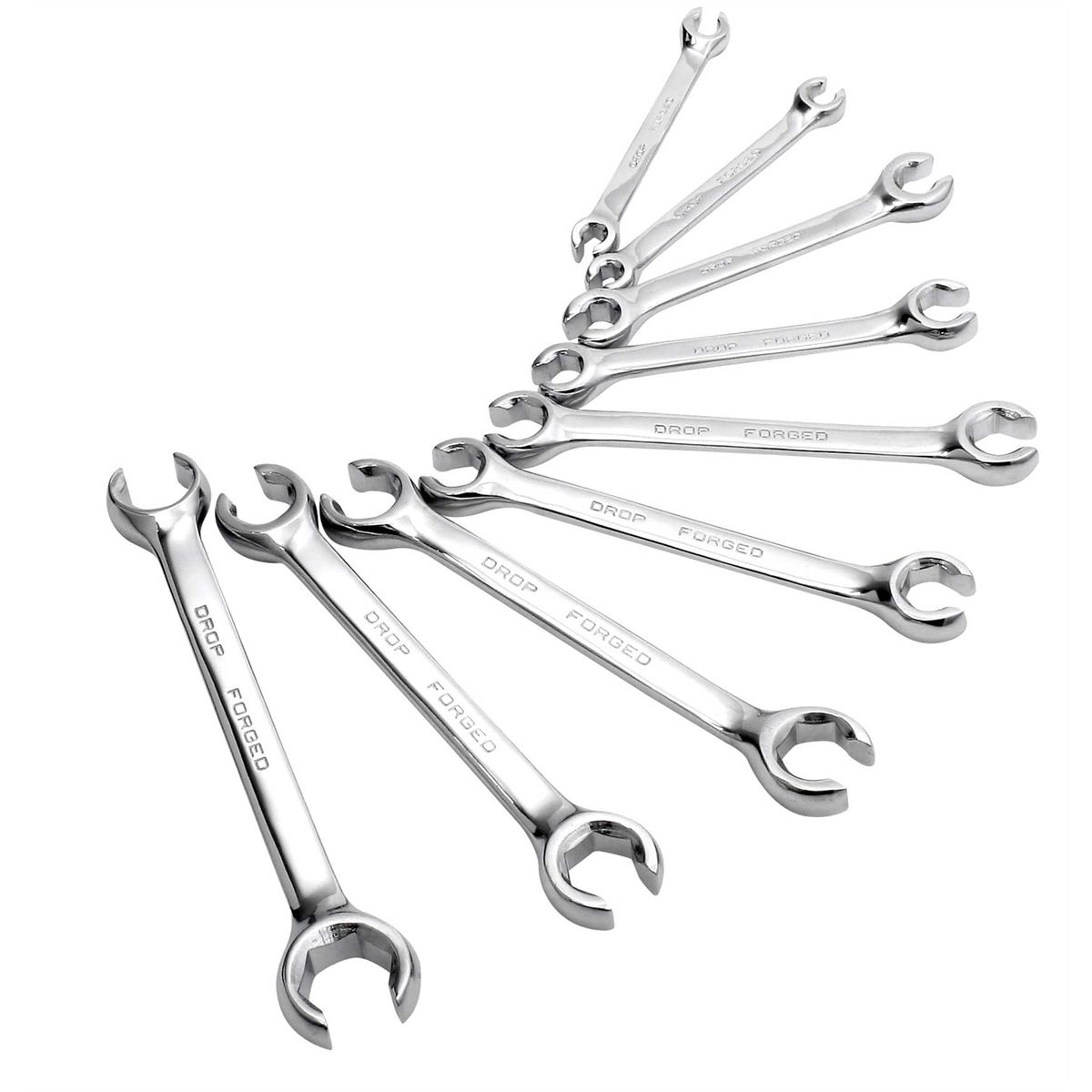 SAE and Metric Flare Nut Wrench Set 9-Pc