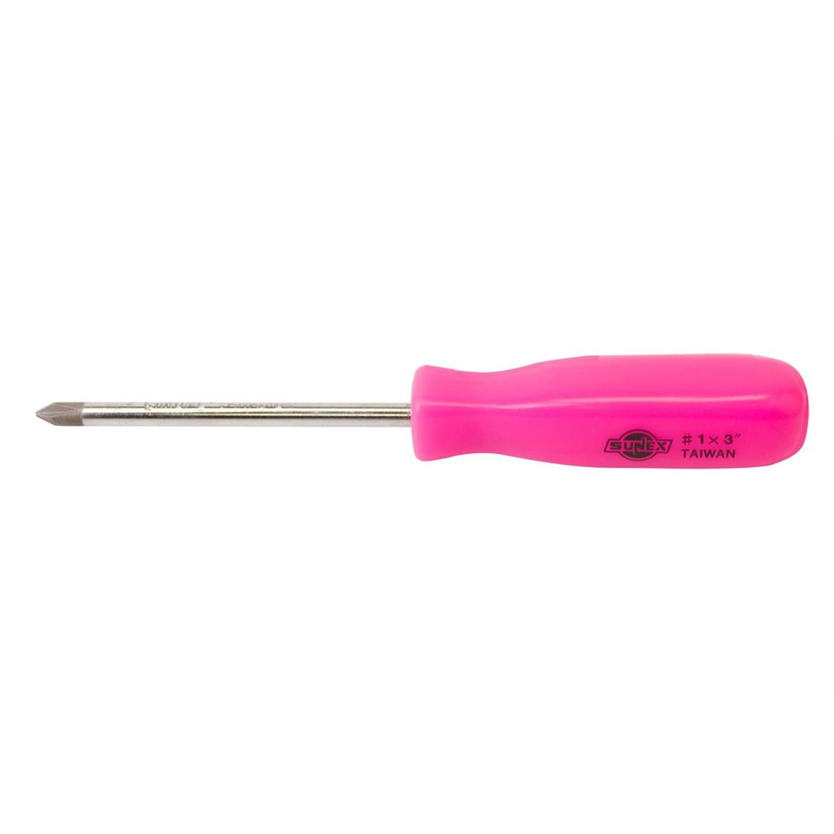 #1 Phillips x 3\" Neon Pink Screwdriver