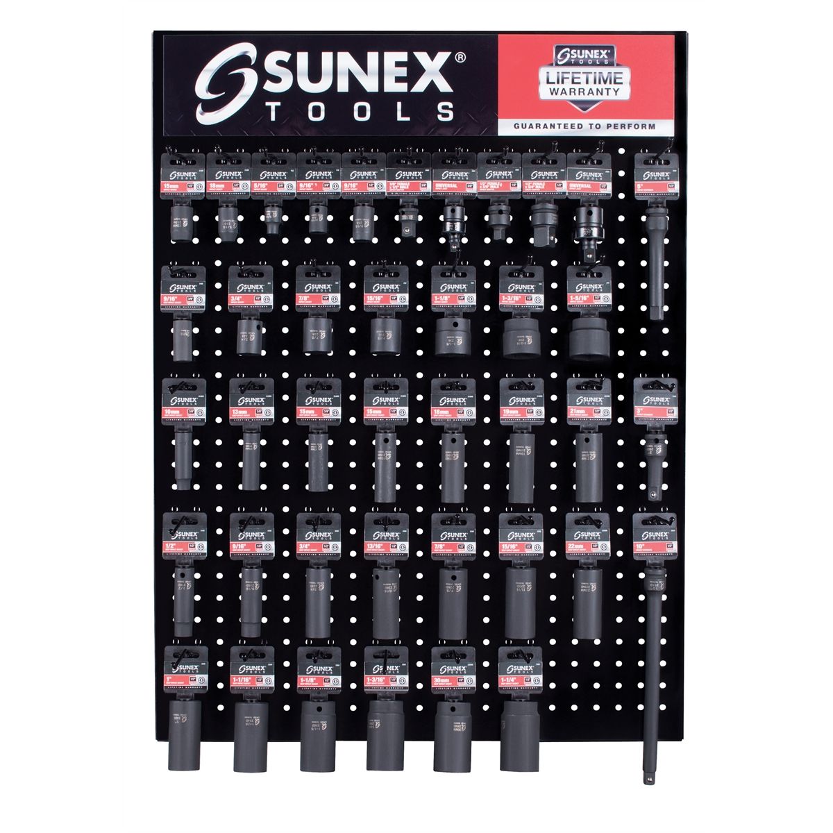 Impact Socket Pegboard Display 3/8\" and 1/2\" Dr.