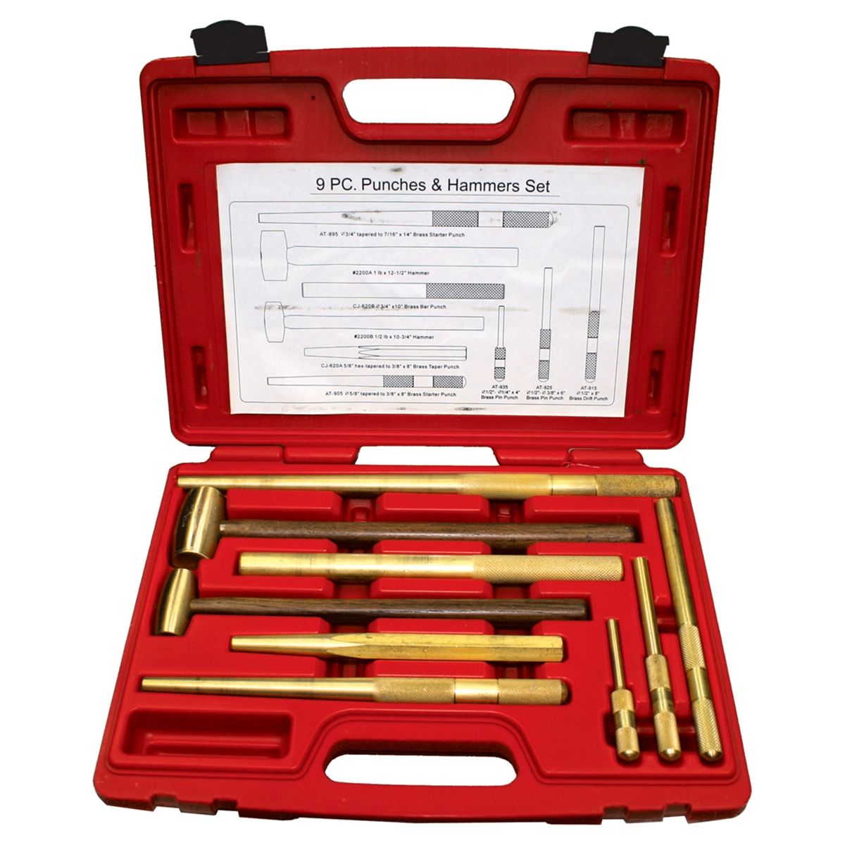 9 PC PUNCH/HAMMER SET