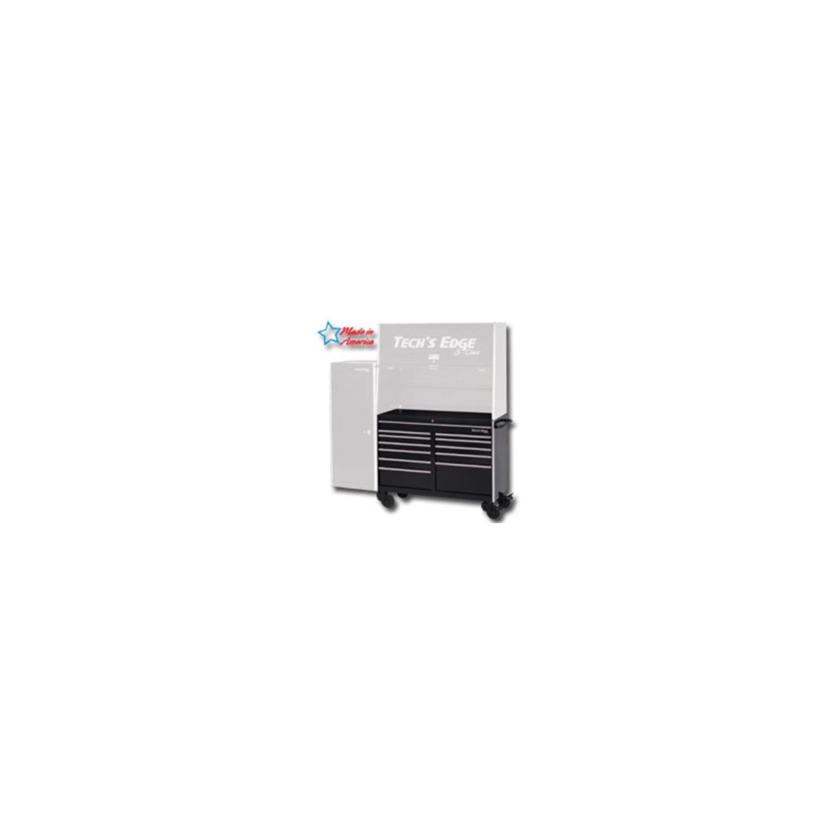 S-Class Roller Cabinet 56 x 24 In - Black
