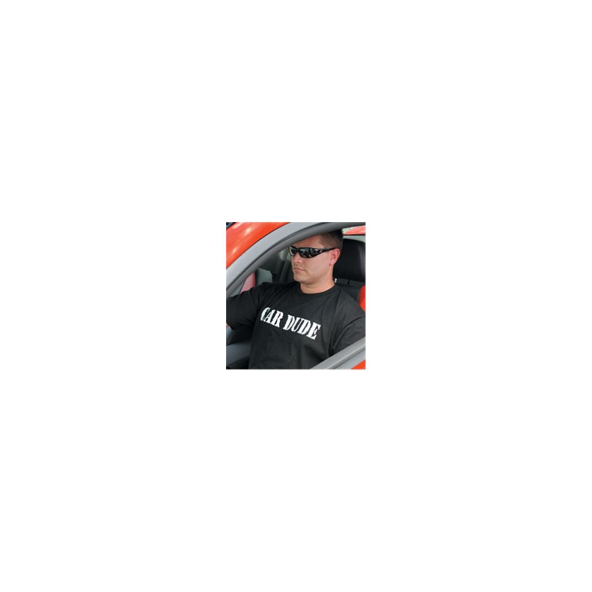 Man's "Car Dude" Black Tee Shirt - Medium