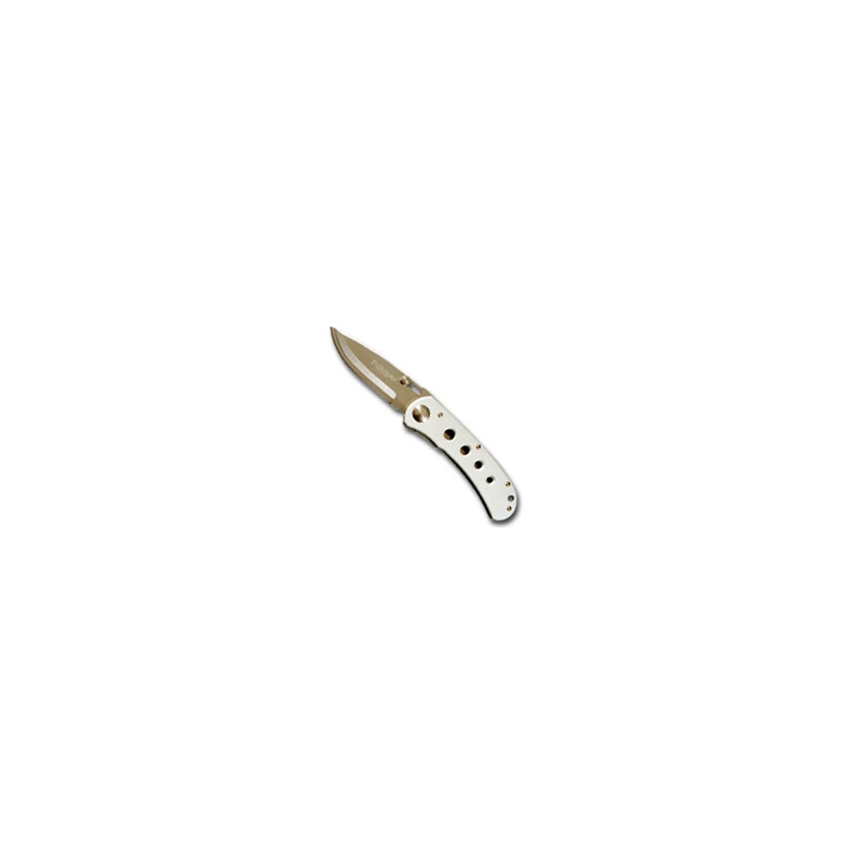 Helium Silver Aluminum Pocket Knife