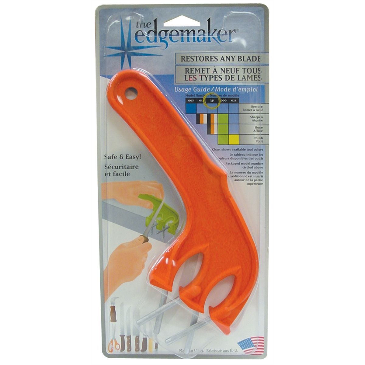 Edgemaker Pro Black 331 BLACK 8 1/2" overall Black unbreakable high-impact pla 