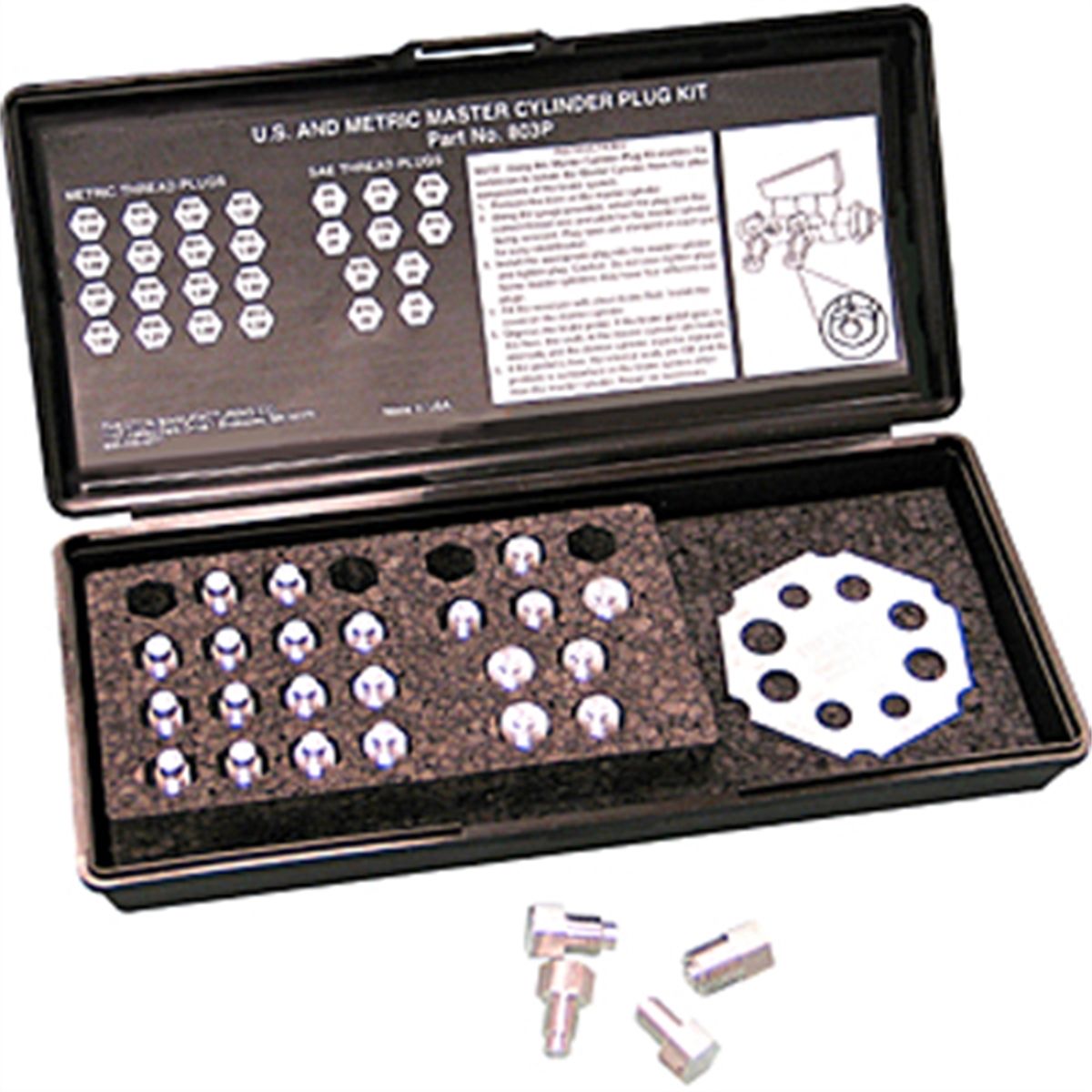 U.S. & Metric Master Cylinder Plug Kit Thexton Mfg Co 803P