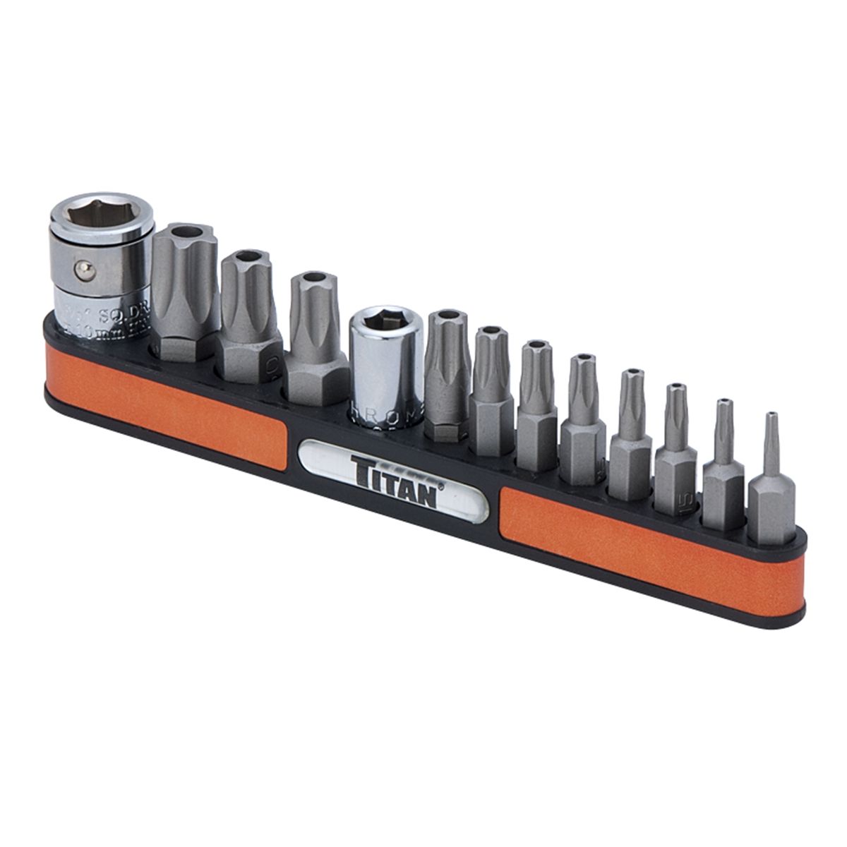 13 Piece Tamper Resistent 5Lobe Star Bit Socket Set