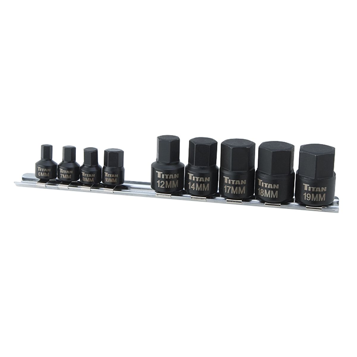 9pc Stubby MM Hex Bit Socket Set