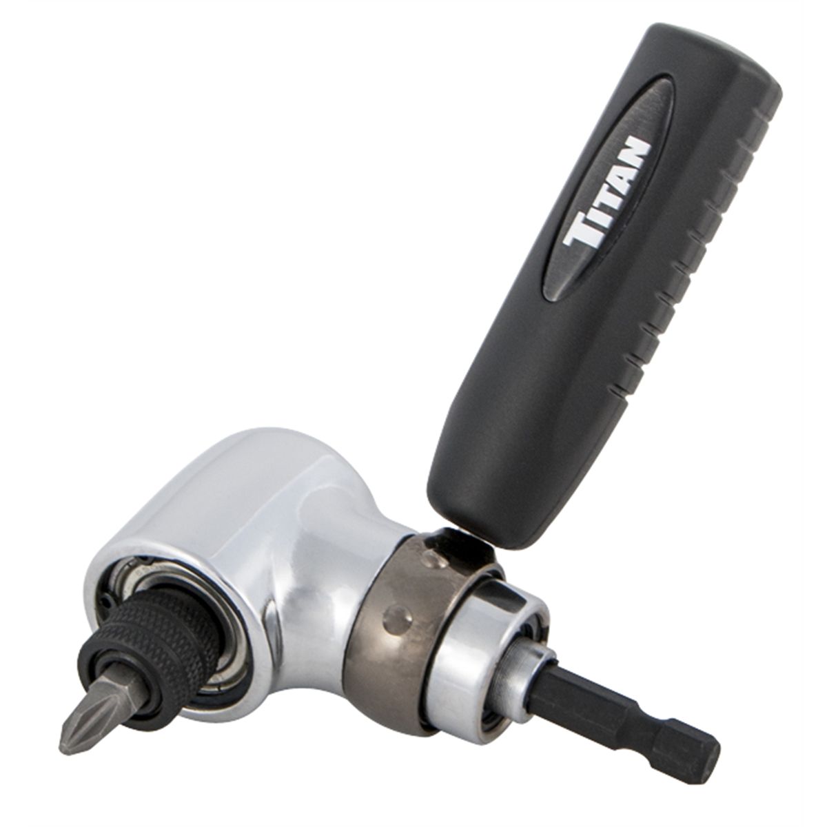 90 Degree Bit Driver Right-Angle Drill Attachment, Titan