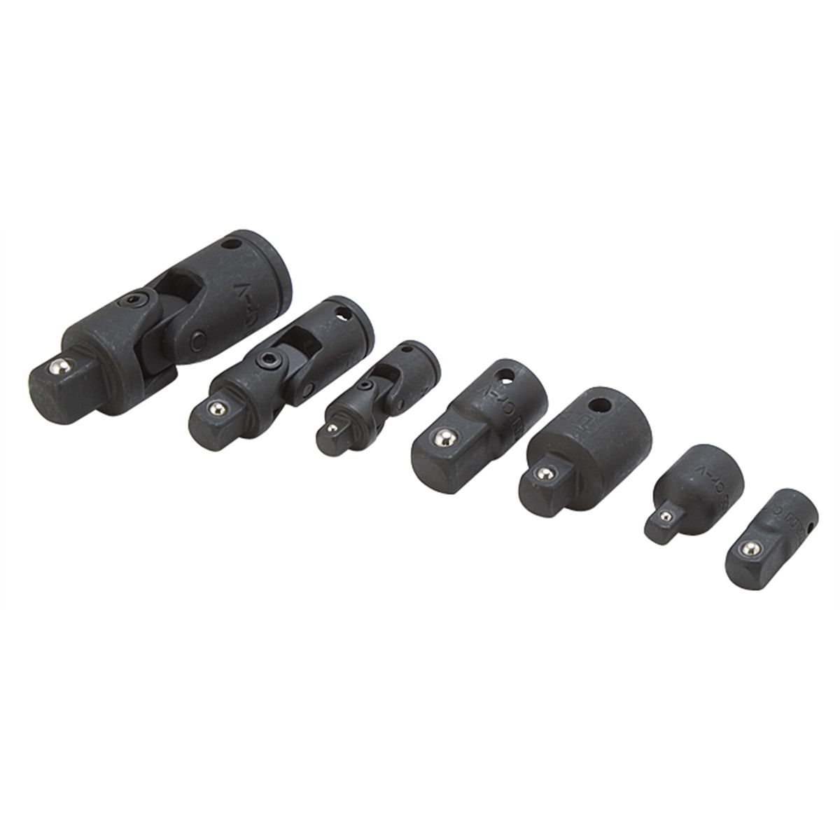 7 pc Chrome Adaptor & U-joint Set