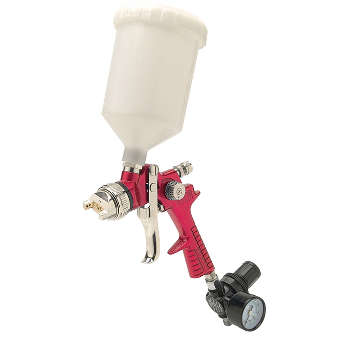 Gravity Feed HVLP Spray Gun Red Body 1.8mm